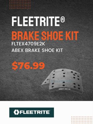 Fleetrite brake shoe kit fltex4709e2k